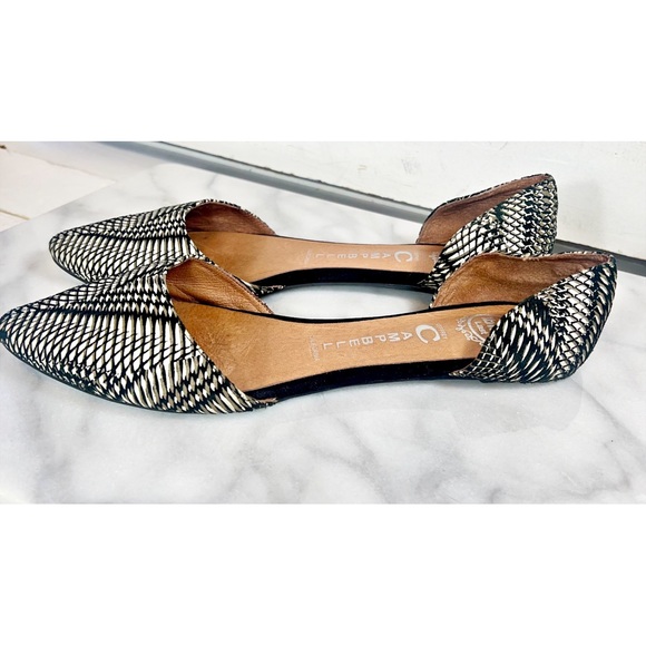 Jeffrey Campbell California Embroidered Pointed Toe Ord’say Flats - Picture 3 of 6